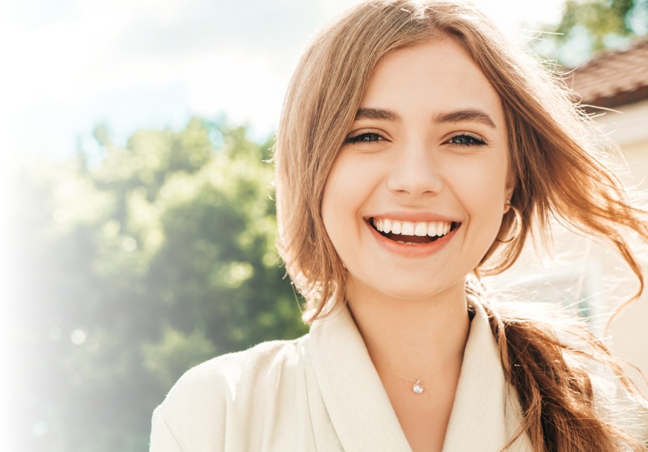 Girl smiling